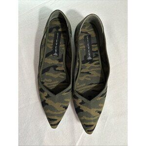 Steven by Steve Madden Camouflage Slip On Knit Flats Pointed Toe Rosy Size 7M